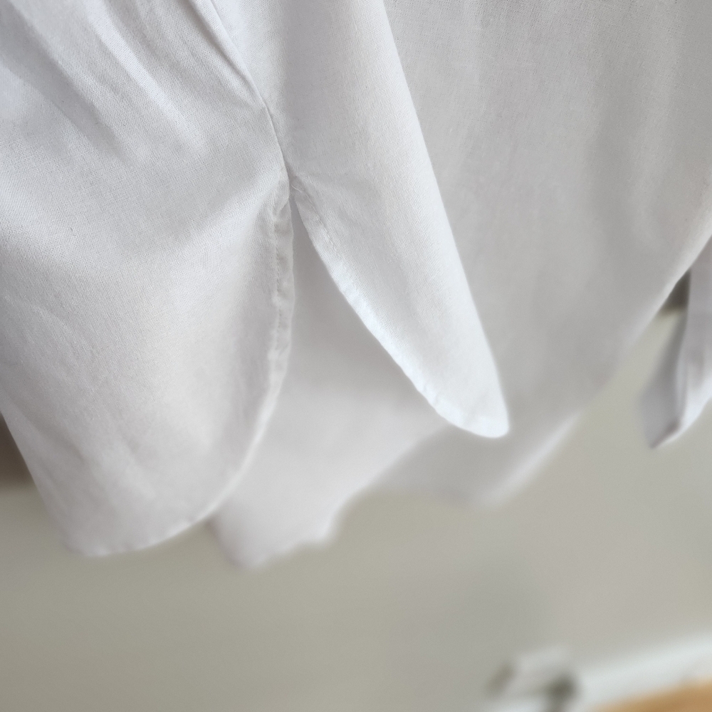 Long sleeved linen blouse - Picture 3 of 4